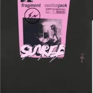 Cactus jack fragment pink sunrise tee